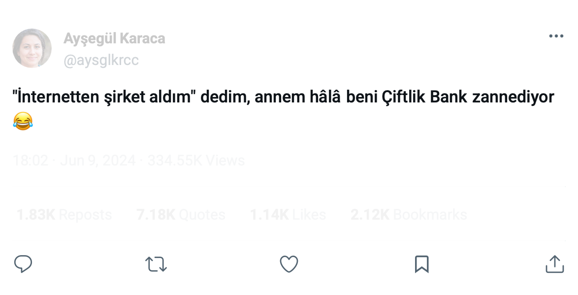 Tweet by Ayşegül Karaca (@aysglkrcc)