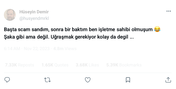 Tweet by Hüseyin Demir (@husyendmrkl)